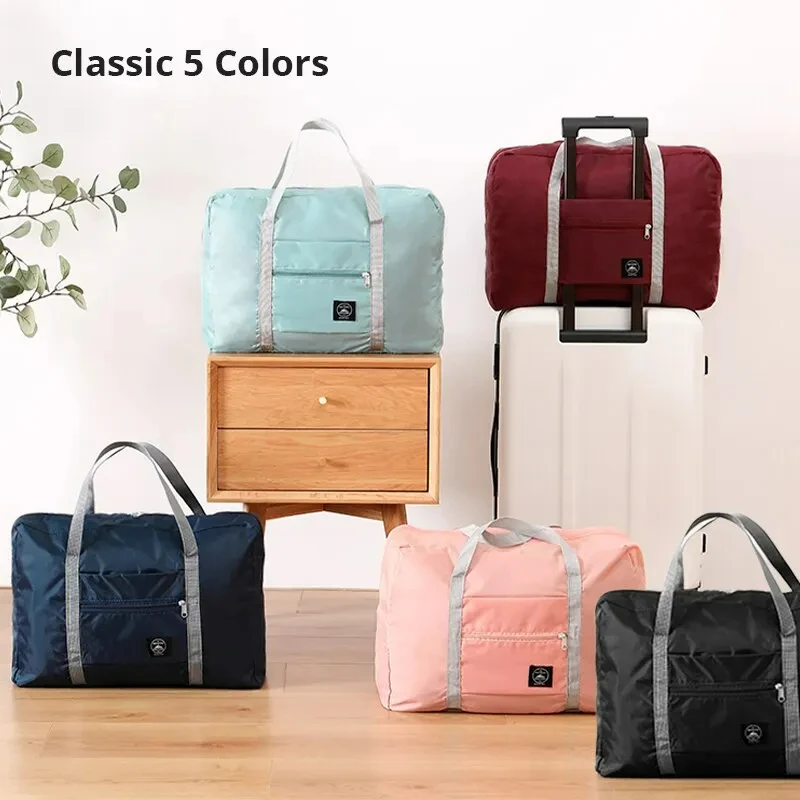 2 Pack Foldable Travel Duffel Bag for Airlines Carry on Bag Weekender Overnight Hospital Tote Bag Gym Duffel Bag Women Men - Image 4